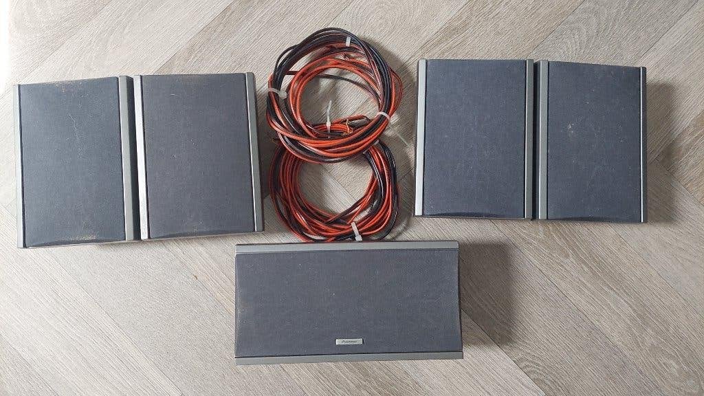 Pioneer Speakerset Boxen Dolby surround 40 Watt, Gebruikt, AUX-ingang, Speakerset, Ophalen of Verzenden