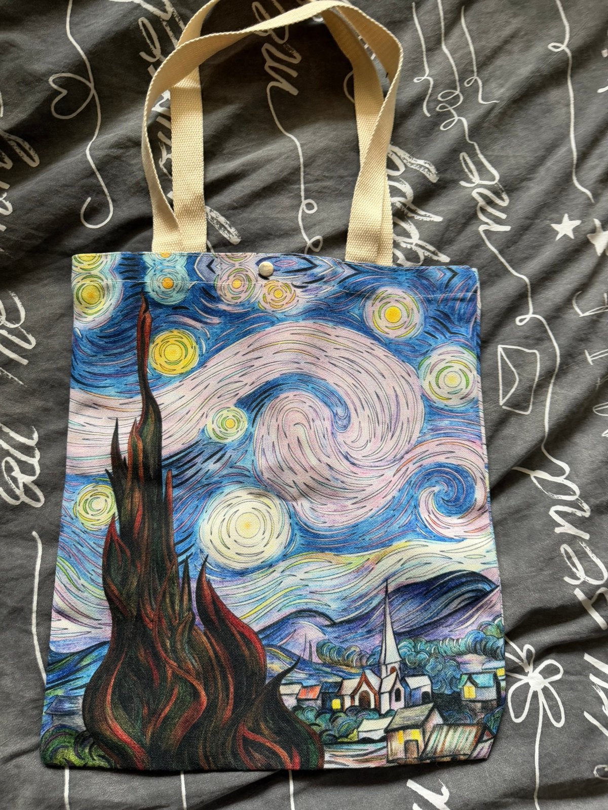 Vincent van Gogh Totebag, Ophalen of Verzenden, Zo goed als nieuw, Zwart