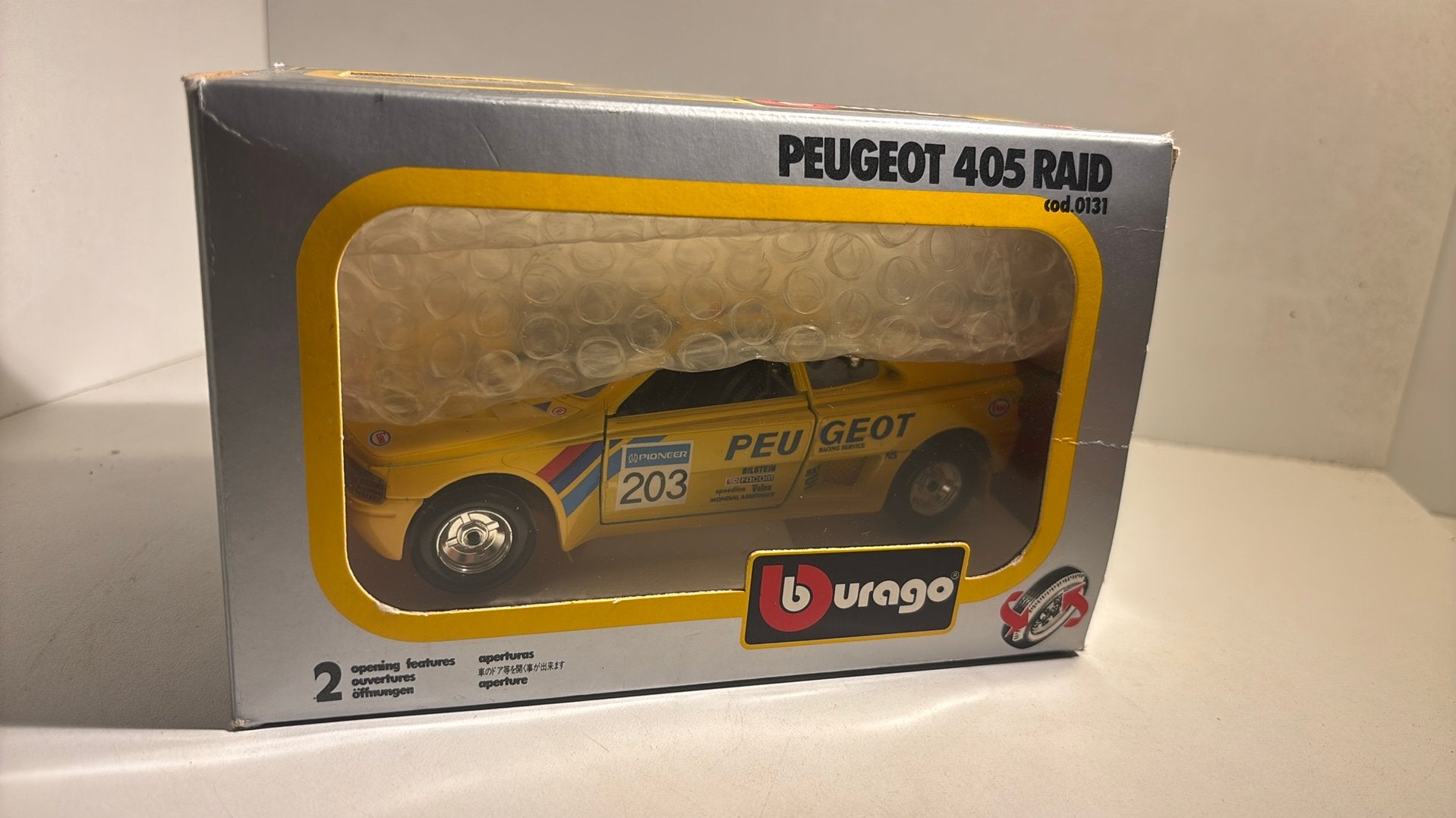 Peugeot 405 raid bburago 1.24