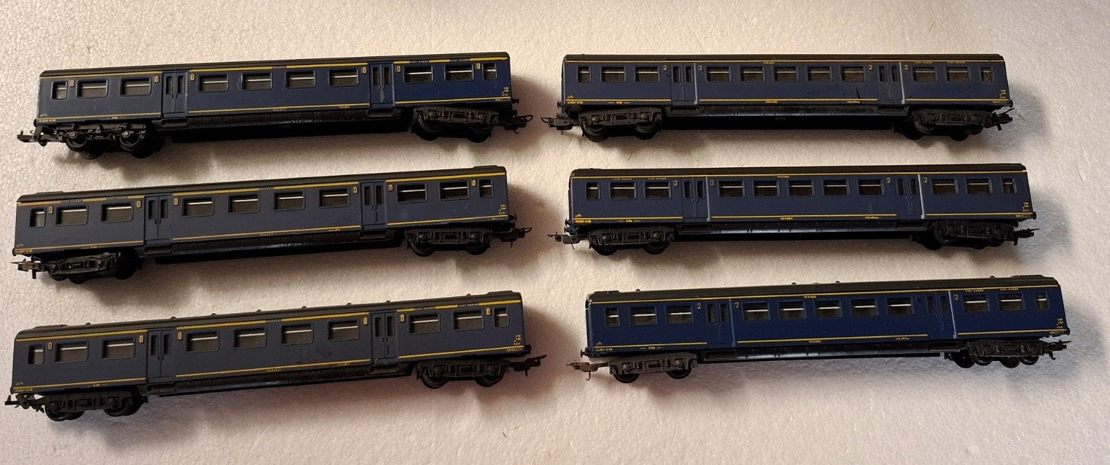 6 lima ns personen wagons in ho, Hobby en Vrije tijd, Modeltreinen | H0, Gebruikt, Gelijkstroom, Wagon, Ophalen of Verzenden