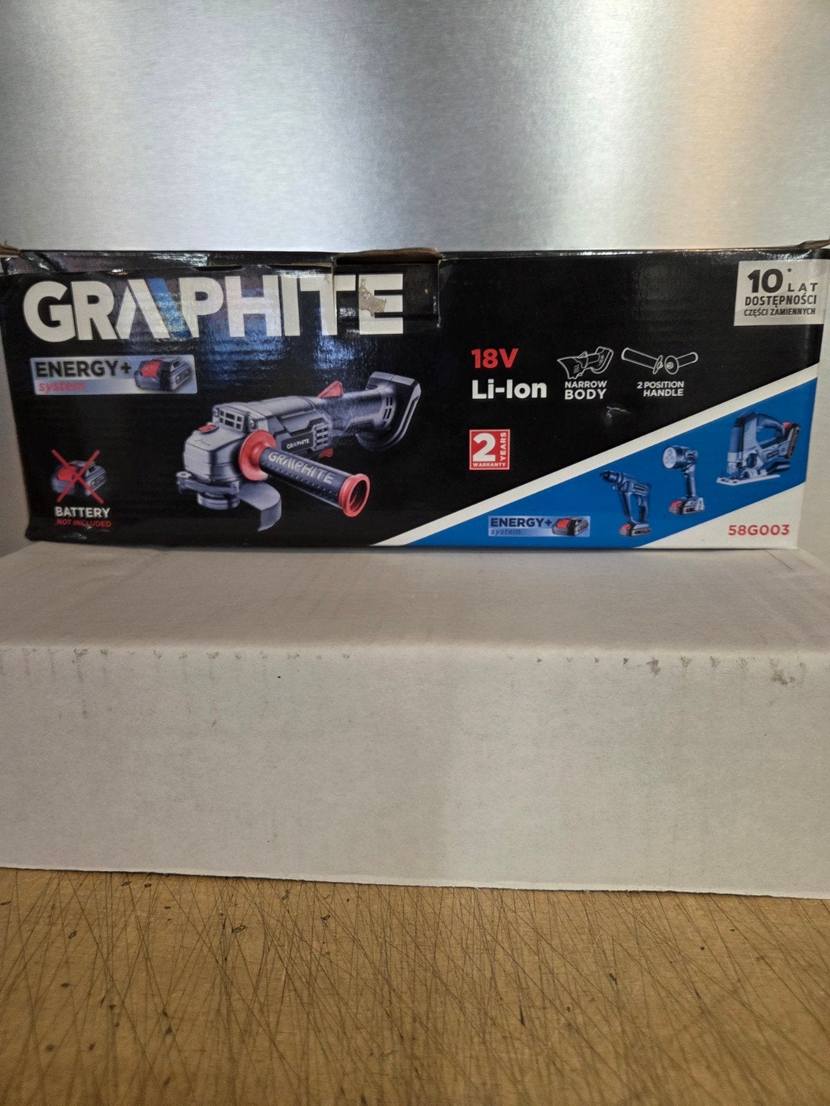 GRAPHITE 18V Li-Ion Haakse Slijpmachine (excl. accu), Ophalen of Verzenden, Nieuw, Minder dan 700 watt, Haakse handslijpmachine