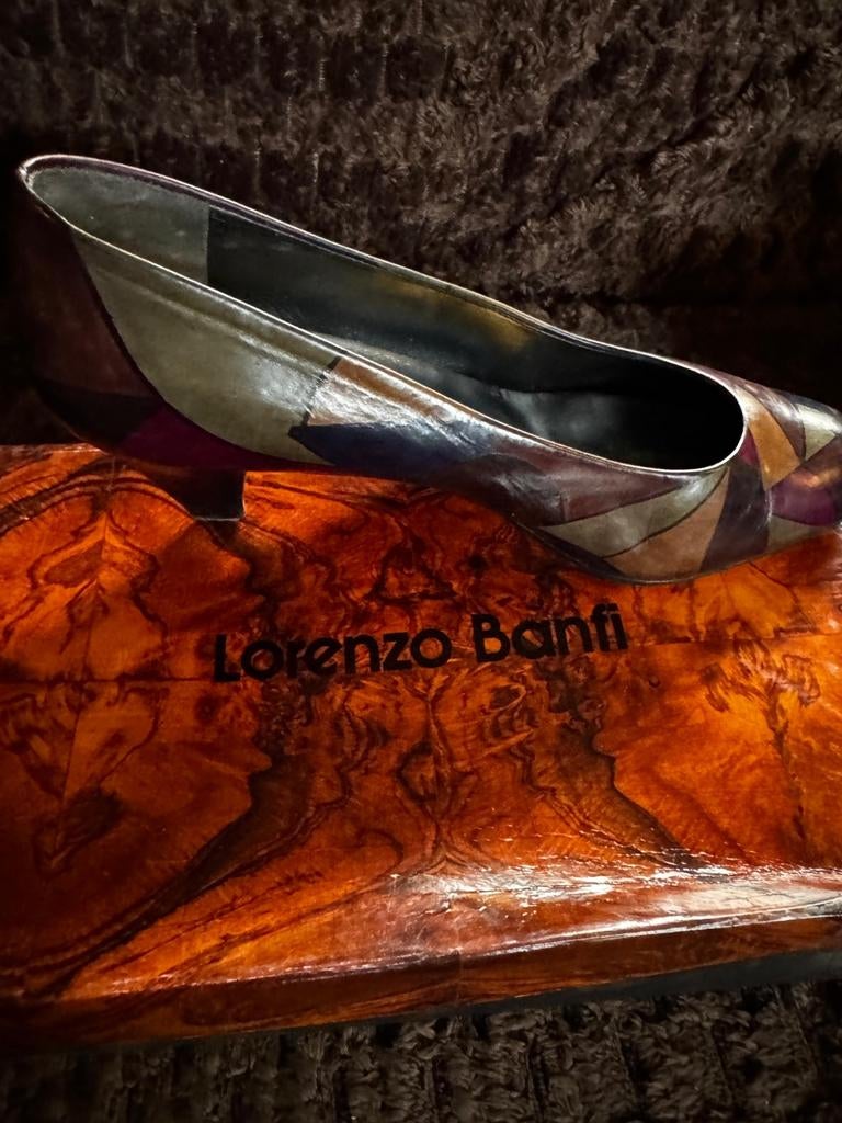 Lorenzo Banfi pumps maat 38 - Multicolor leer, Kleding | Dames, Schoenen, Zo goed als nieuw, Pumps, Overige kleuren, Ophalen of Verzenden