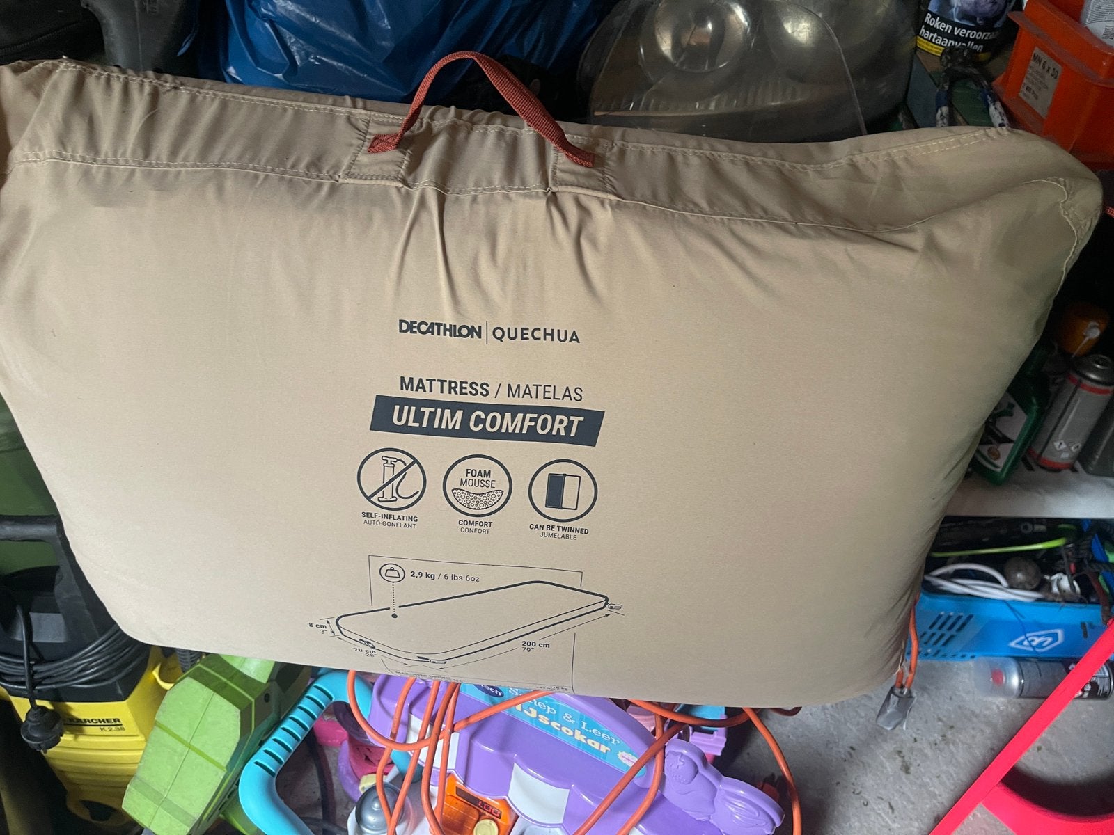 QUECHUA Luchtbed Ulti Comfort zelfopblazend 1 persoons, Caravans en Kamperen, Luchtbedden, Ophalen of Verzenden, Nieuw, 1-persoons