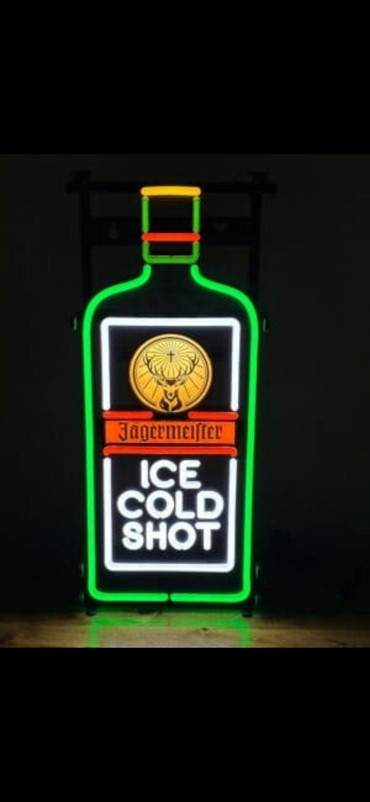 Jägermeister Neon LED Verlichting - Ice Cold Shot, Verzamelen, Merken en Reclamevoorwerpen, Ophalen, Nieuw