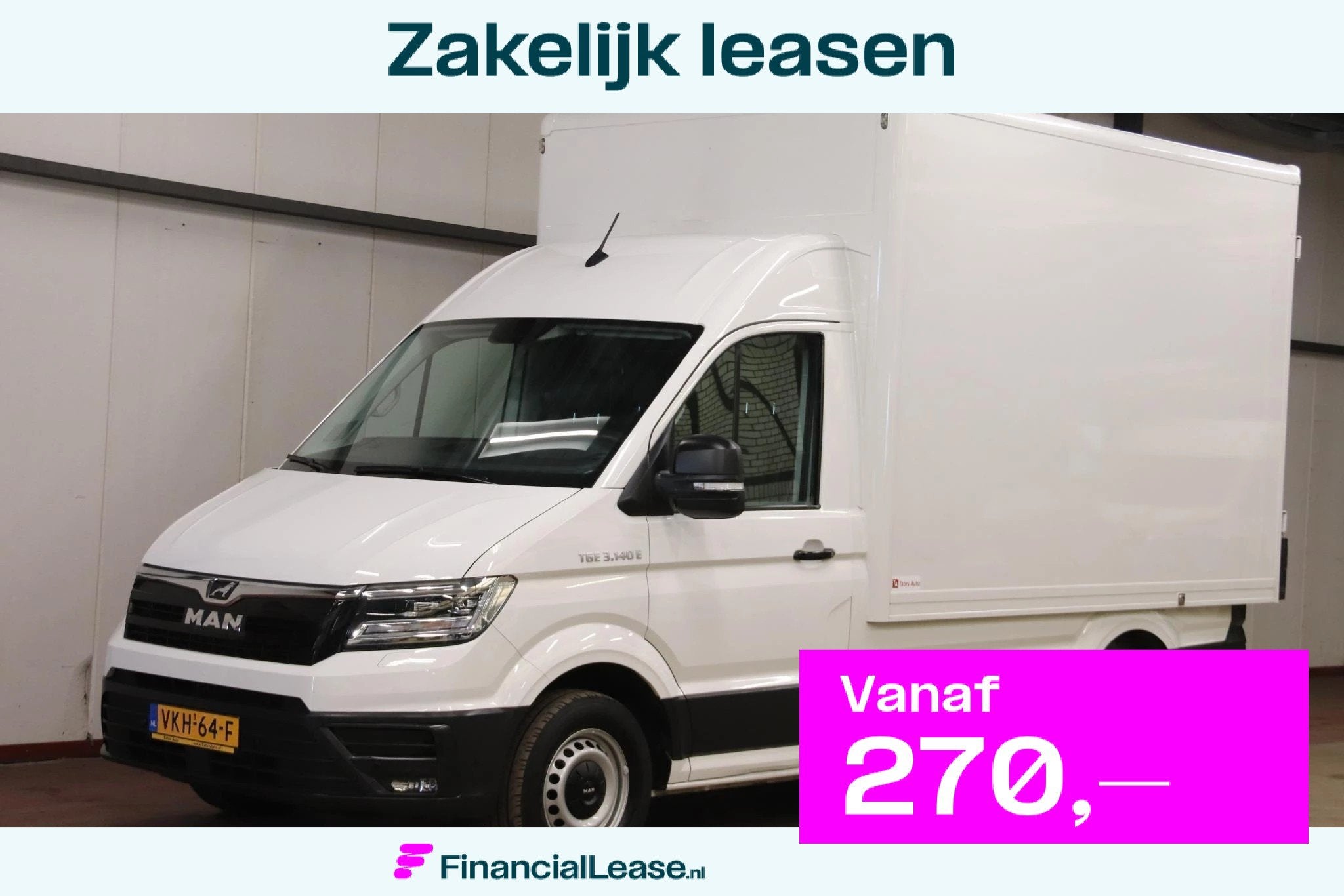 MAN eTGE Elektrische BAKWAGEN MEUBELBAK MAN Etge-athlet Elek, Gebruikt, MAN, Wit, Origineel Nederlands