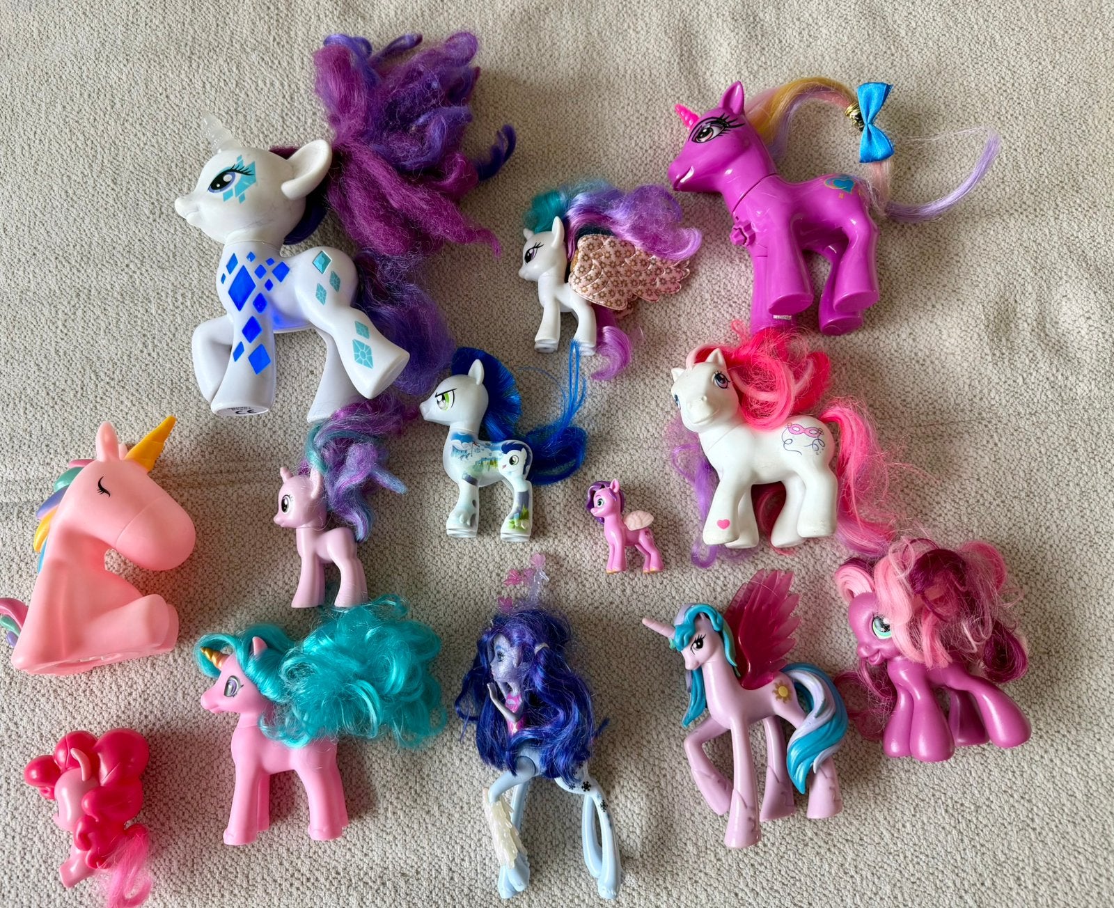Collectie my little pony hasbro ook met licht, Ophalen of Verzenden, Zo goed als nieuw