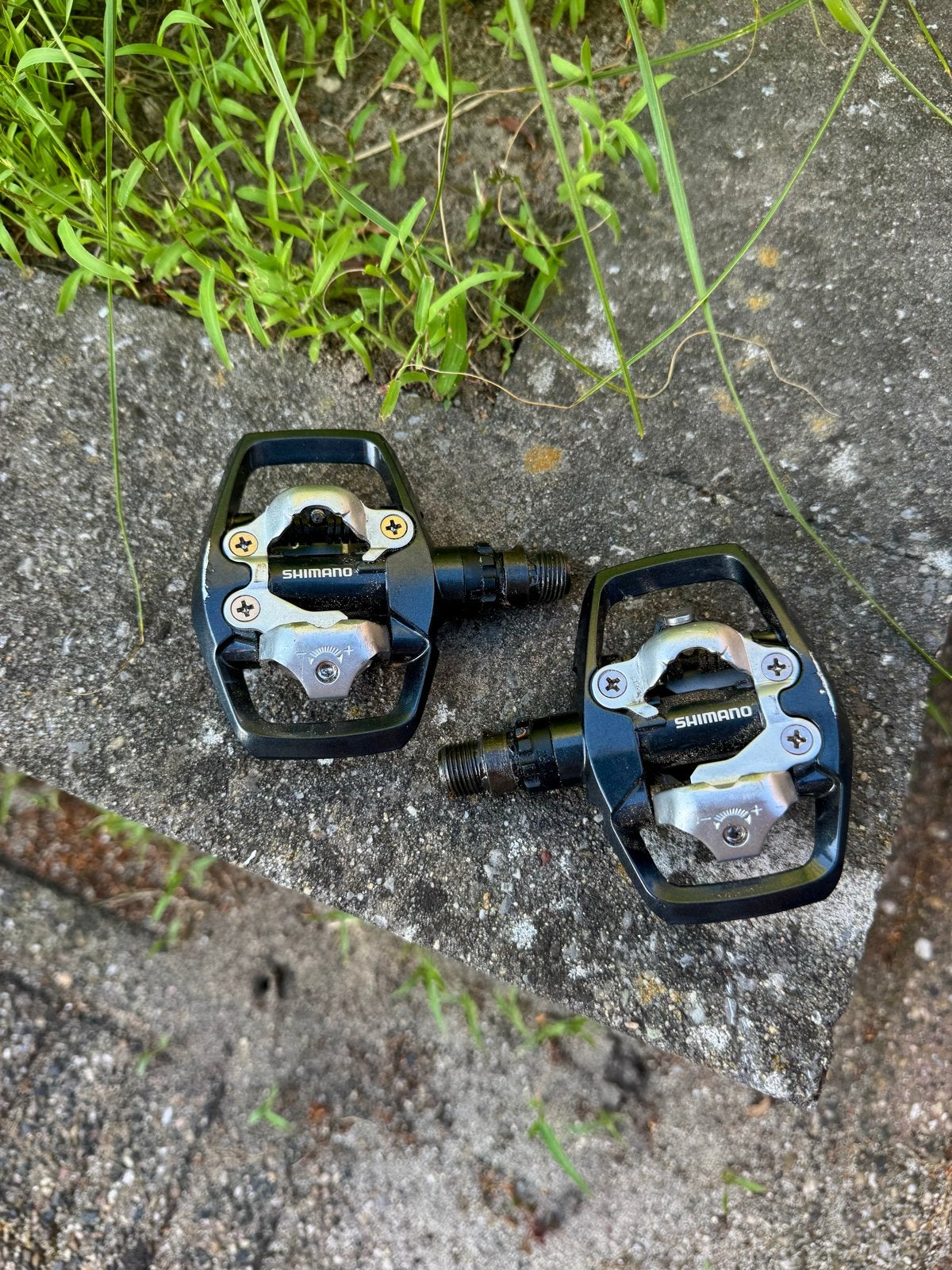 Shimano PD-ED500 SPD Pedalen, Fietsen en Brommers, Fietsonderdelen, Crankstel of Pedalen, Gebruikt, Ophalen of Verzenden, Aluminium