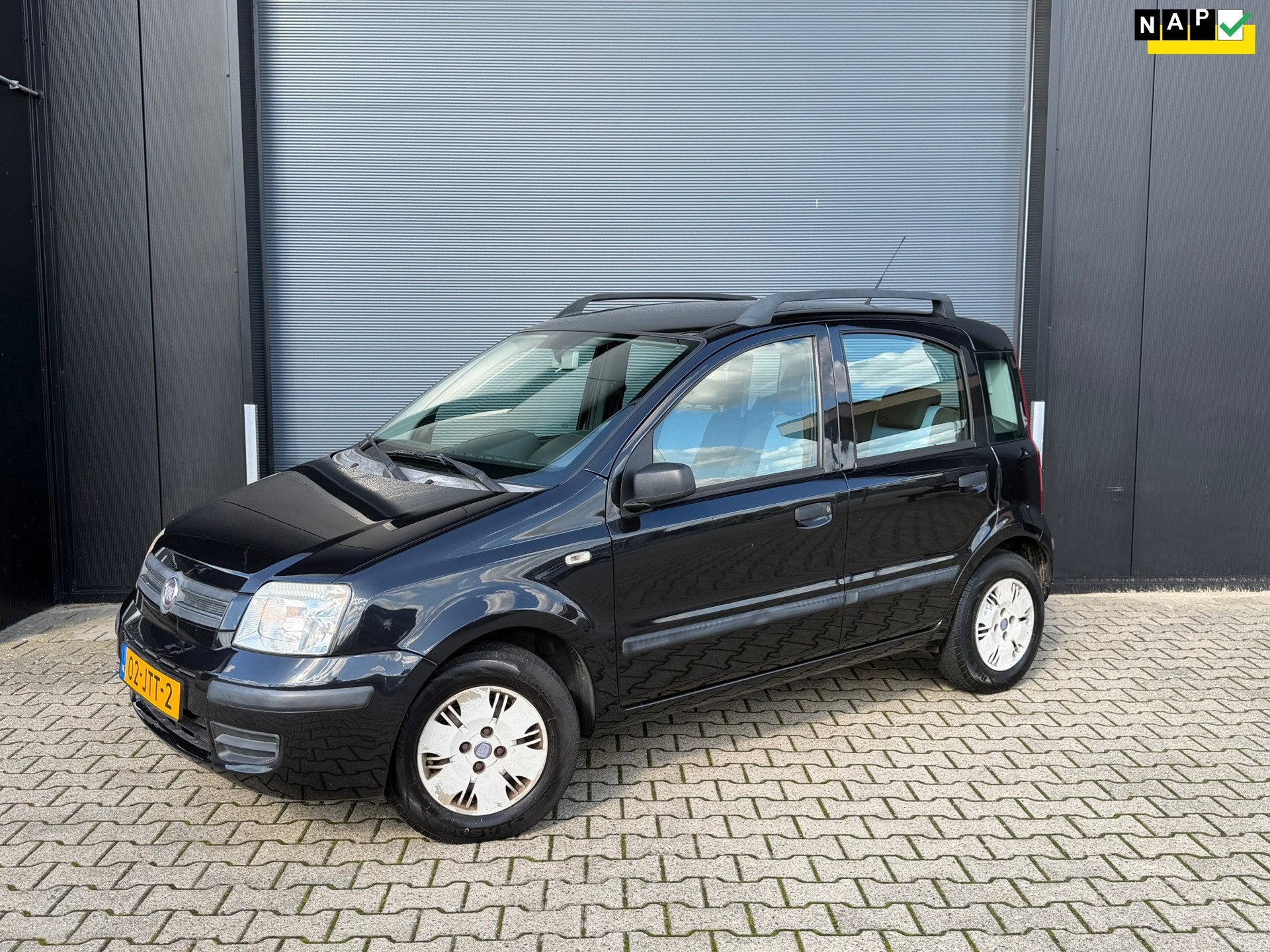 Fiat Panda 1.2 Lage kilometerstand, NAP, Airco, Auto's, Fiat, Voorwielaandrijving, Stof, Gebruikt, Zwart
