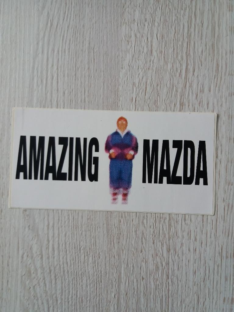 sticker AMAZING MAZDA ( 1 ), Ophalen of Verzenden, Zo goed als nieuw, Auto of Motor