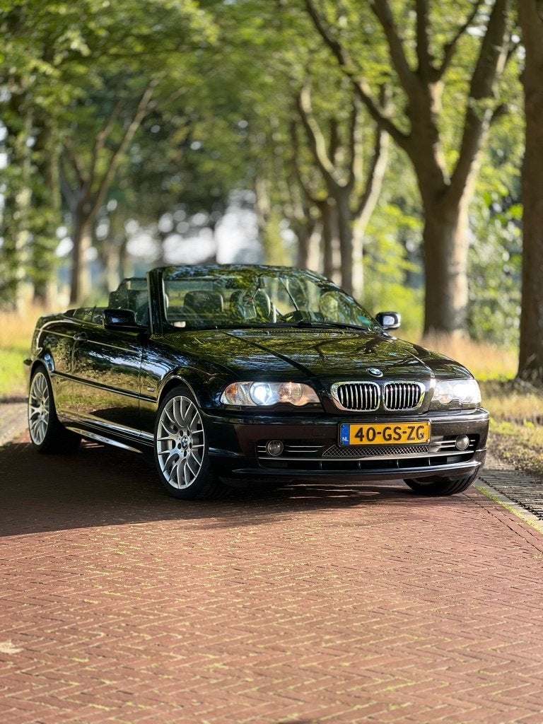 BMW e46 330ci Cabrio, Zwart, 1595 kg, Cabriolet, 4 stoelen