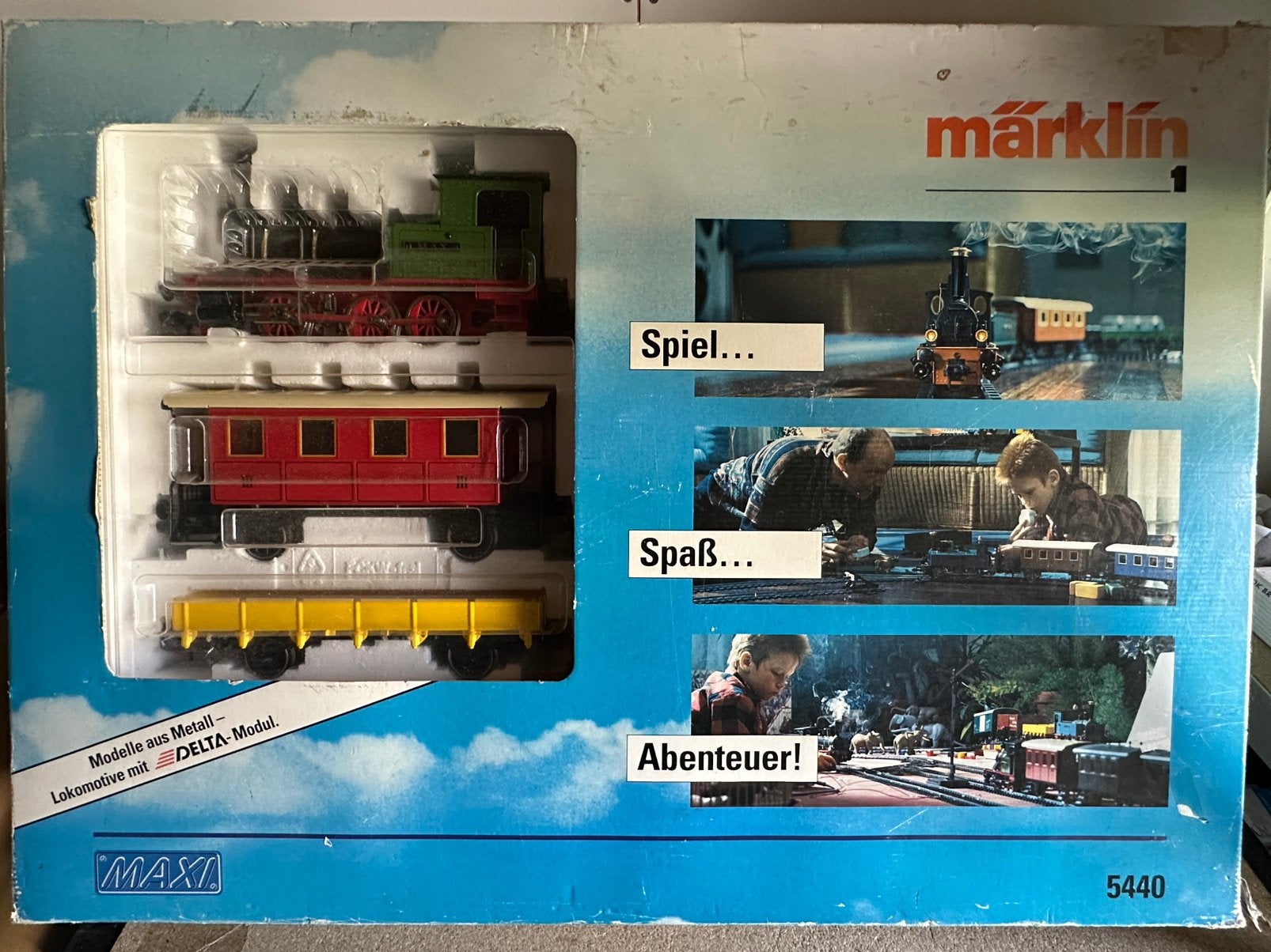 Marklin Maxi 5440 Spoor 1 startset geheel compleet, Ophalen, Wisselstroom, Treinset, -
