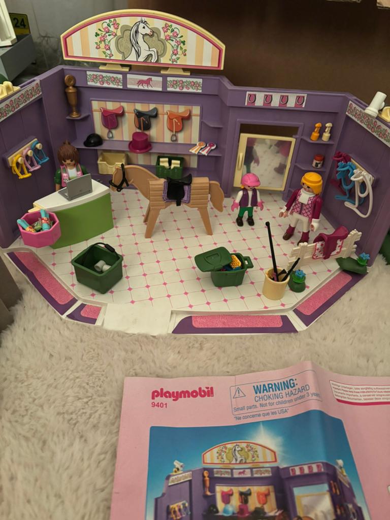 Playmobil 9401 paarden winkel, Ophalen of Verzenden, Zo goed als nieuw, Toebehoren