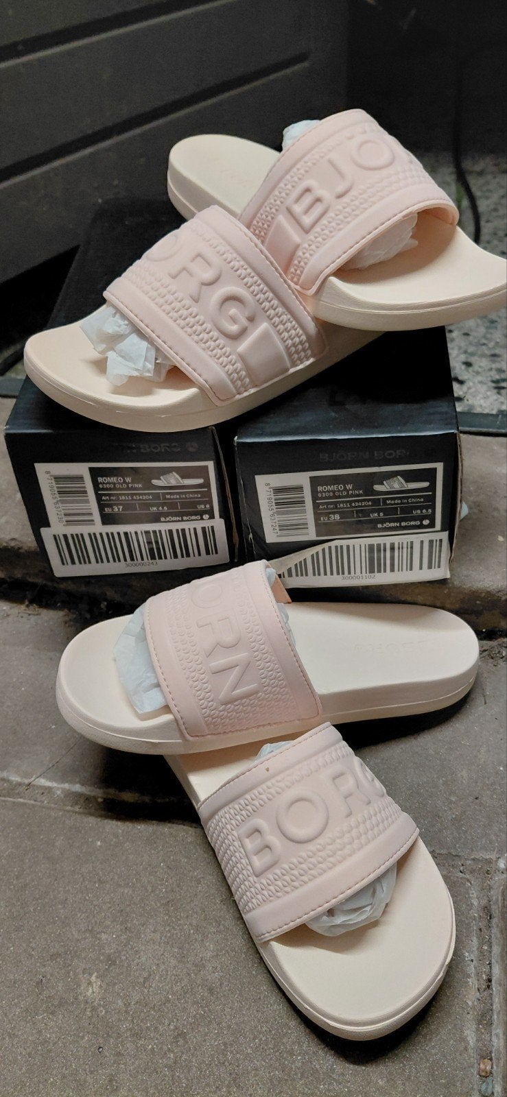 Björn Borg Romeo W Slippers - Zwart en Roze, Slippers, Björn Borg, Zwart, Nieuw
