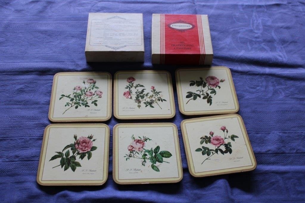 Vintage Pimpernel onderzetters, compleet mt originele verpak, Huis en Inrichting, Hittebestendig, Glasonderzetter, Ophalen of Verzenden