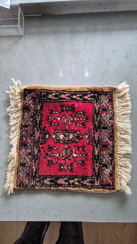 Perzisch kleedje 28x28 cm, Ophalen of Verzenden