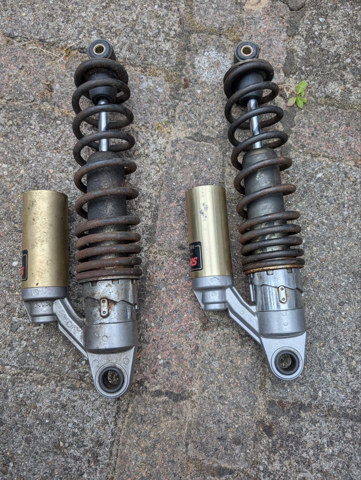 Showa Honda seven fifty rc42 schokdempers (set van 2), Motoren, Ophalen, Gebruikt