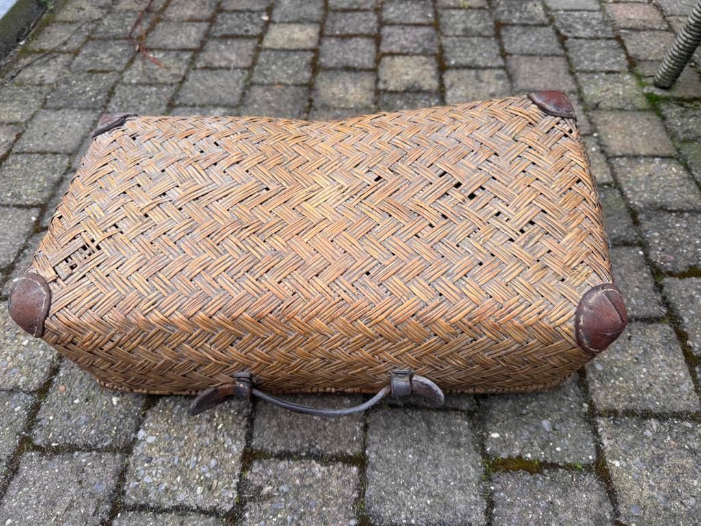 Rieten reismand koffer, Ophalen of Verzenden