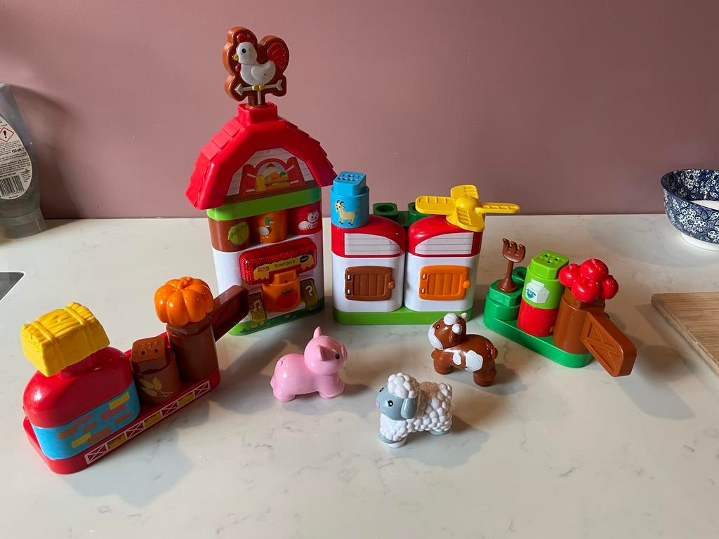 VTech Boederij Speelset met Dieren en Trein, Ophalen, Gebruikt, Jongen of Meisje