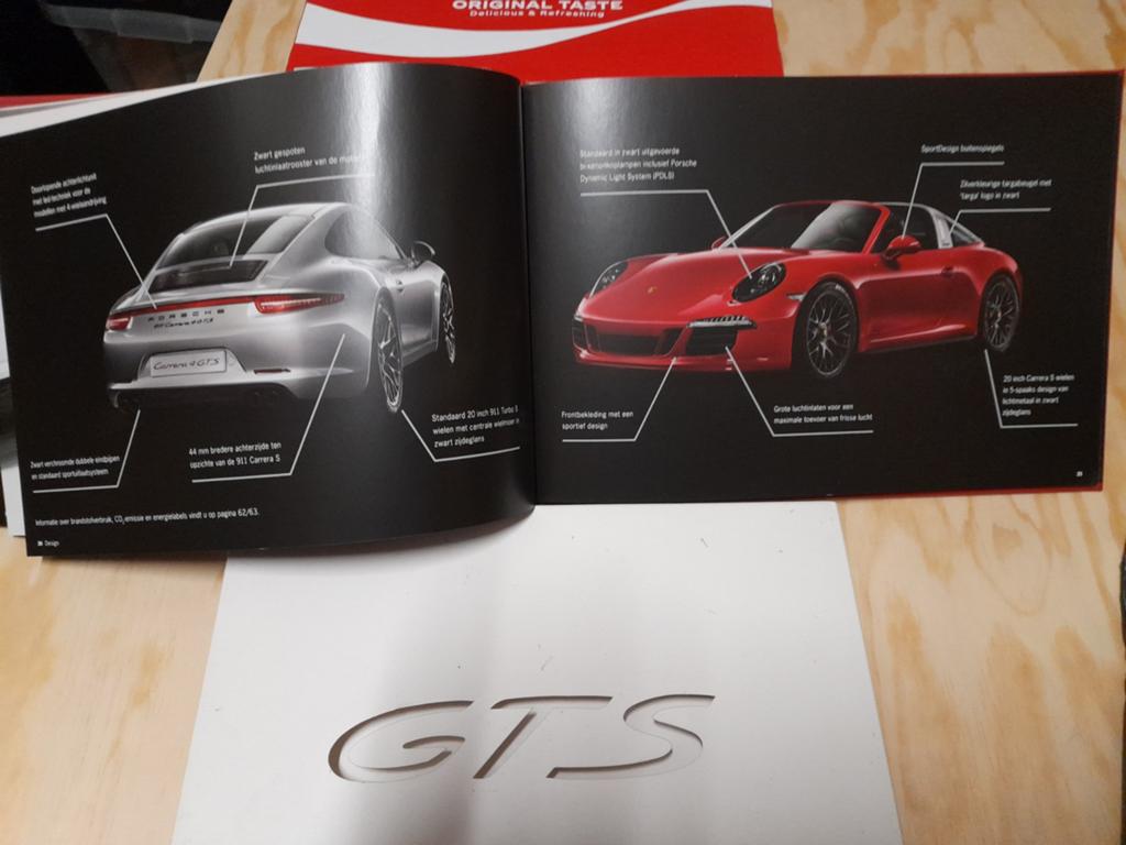 Porsche 911 GTS BROCHURE 2014, Verzenden, Zo goed als nieuw, Porsche