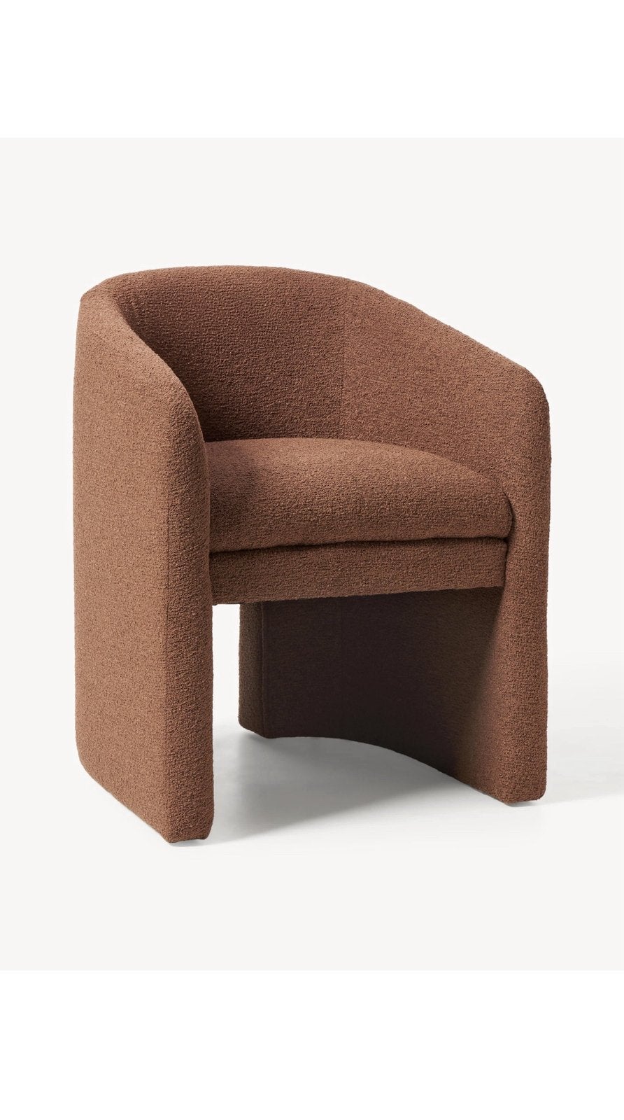 Westwing Eetstoelen/ fauteuils boucle, Ophalen, Zo goed als nieuw, Boucle, Drie