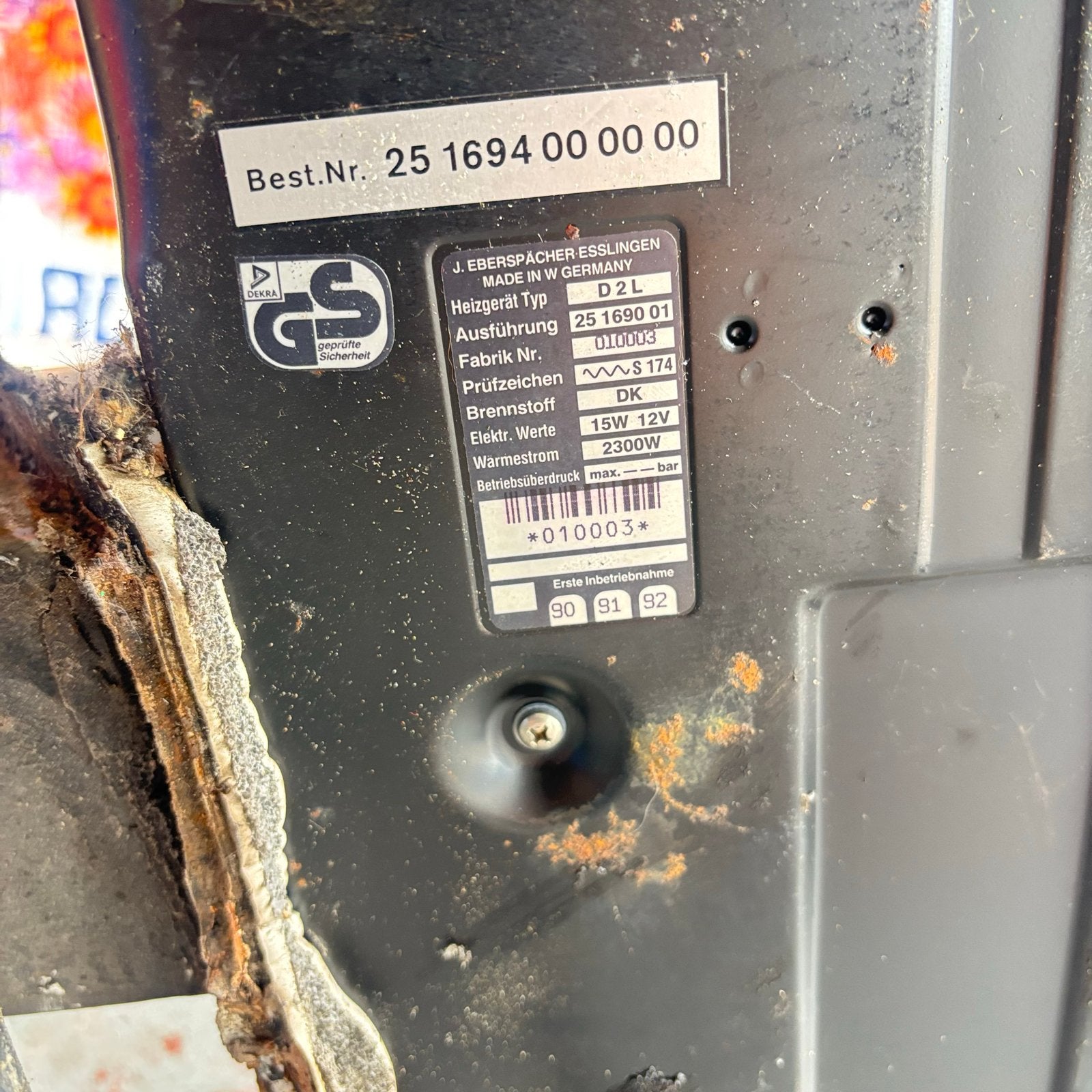 Standkachel Eberspächer D2L voor Volkswagen T3 (1990), Ophalen, Gebruikt, Volkswagen