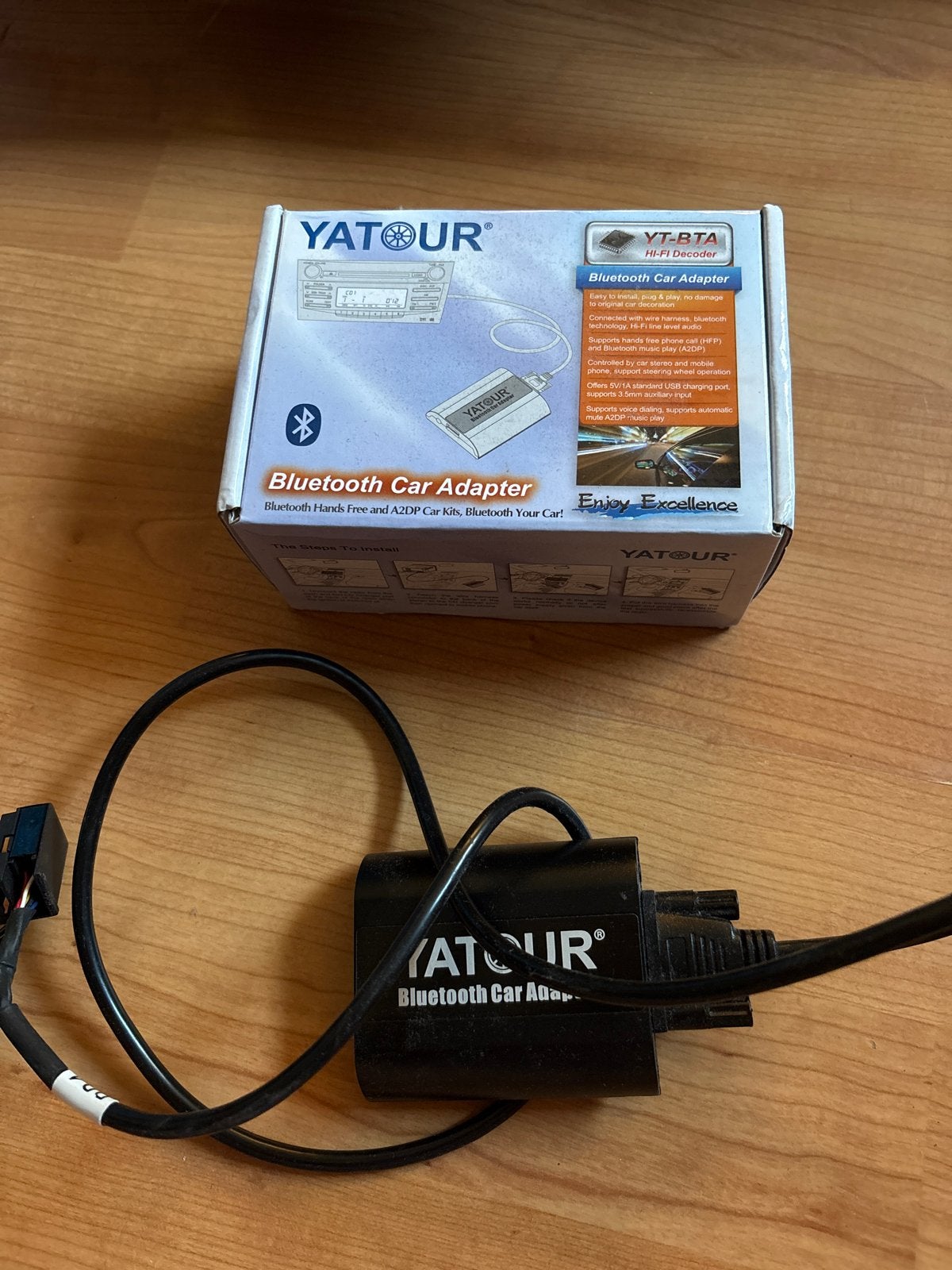 YATOUR Bluetooth Carkit Adapter - YT-BTA Hi-Fi Decoder, Auto diversen, Autoradio's, Gebruikt, Ophalen of Verzenden