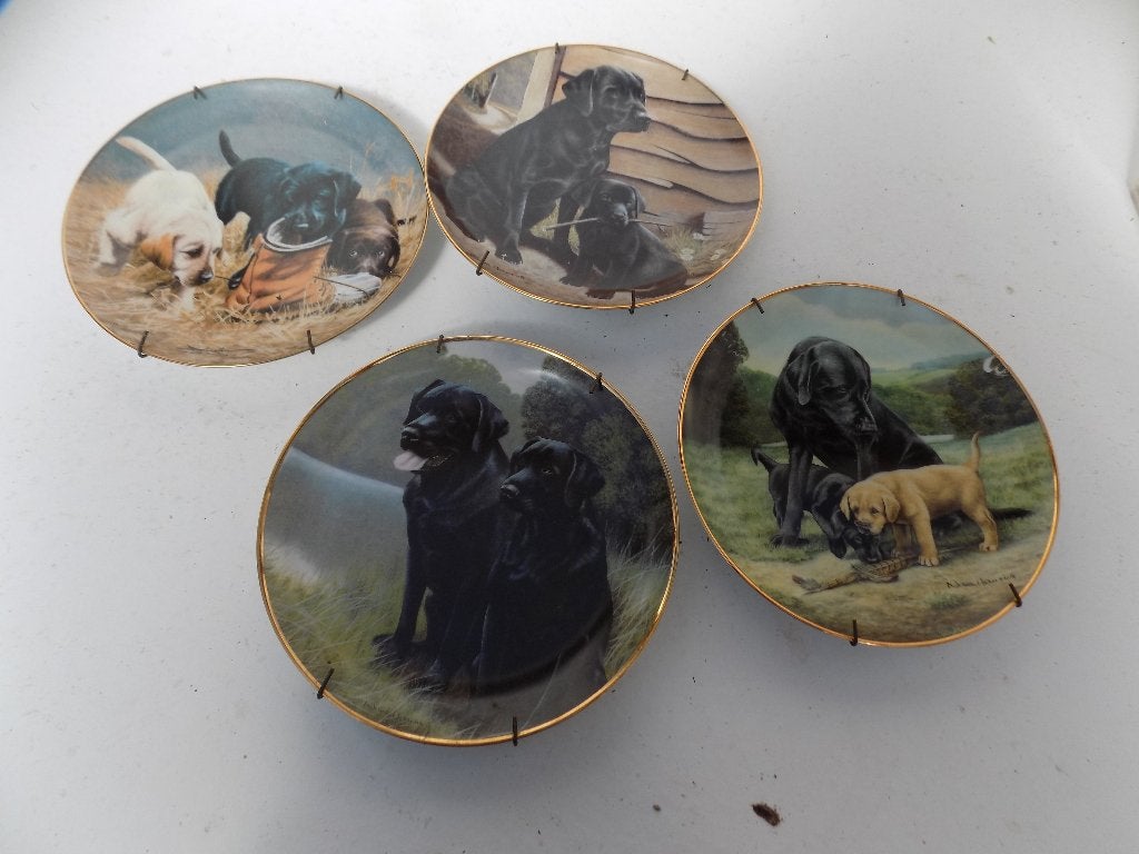 Wandborden honden Franklin mint vintage, Ophalen of Verzenden, Gebruikt