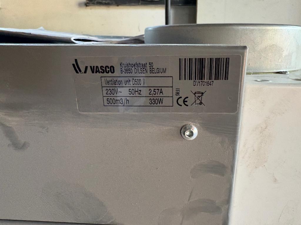 WTW unit Vasco D500ll, Ophalen, Zo goed als nieuw, Ventilator en Afzuiger