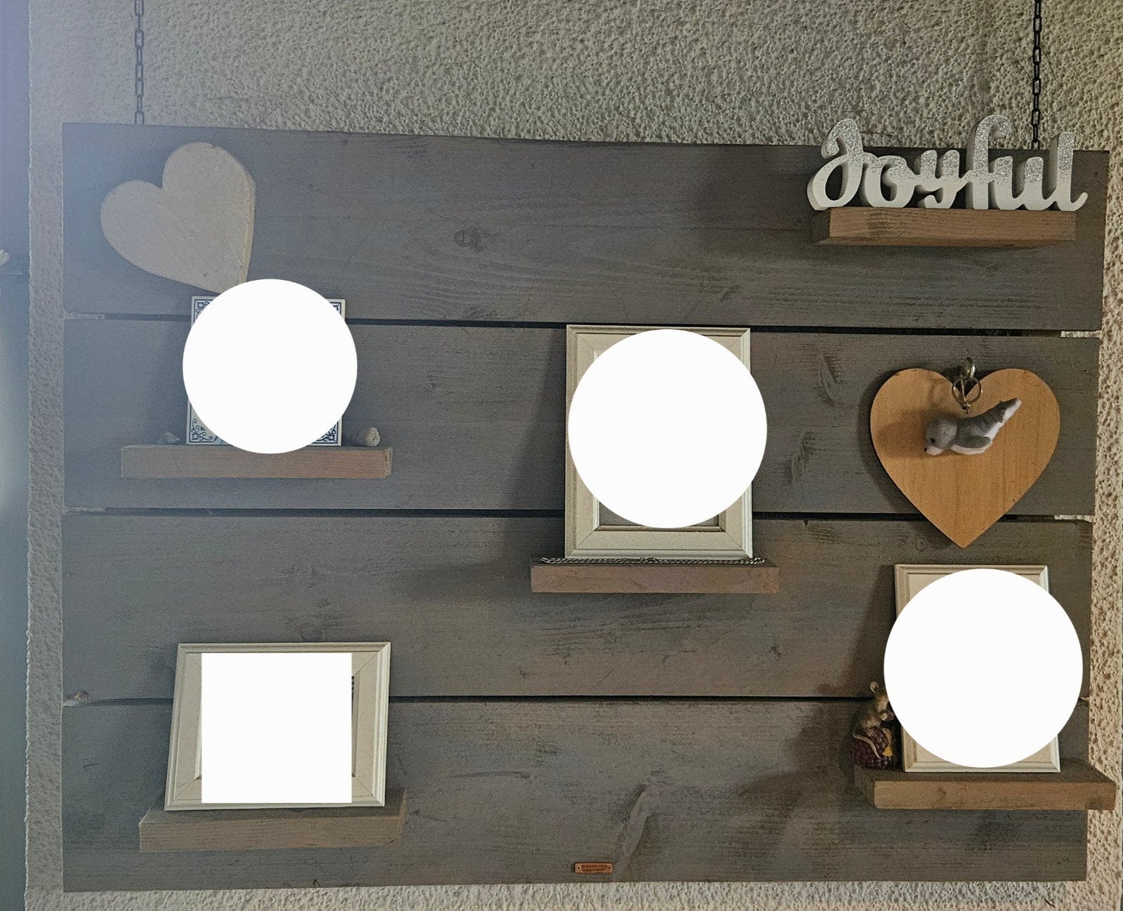 Steigerhouten wandpaneel., Ophalen, Gebruikt, Industrieel, Hout