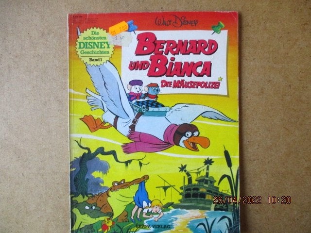 adv6414 bernard und bianca duits disney, Eén stripboek, Ophalen, Gelezen