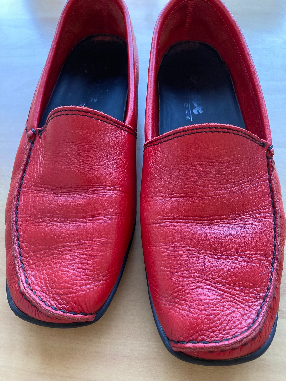 Rode Sioux mocassins, Kleding | Heren, Schoenen, Overige kleuren, Ophalen of Verzenden, Zo goed als nieuw, Espadrilles of Moccasins