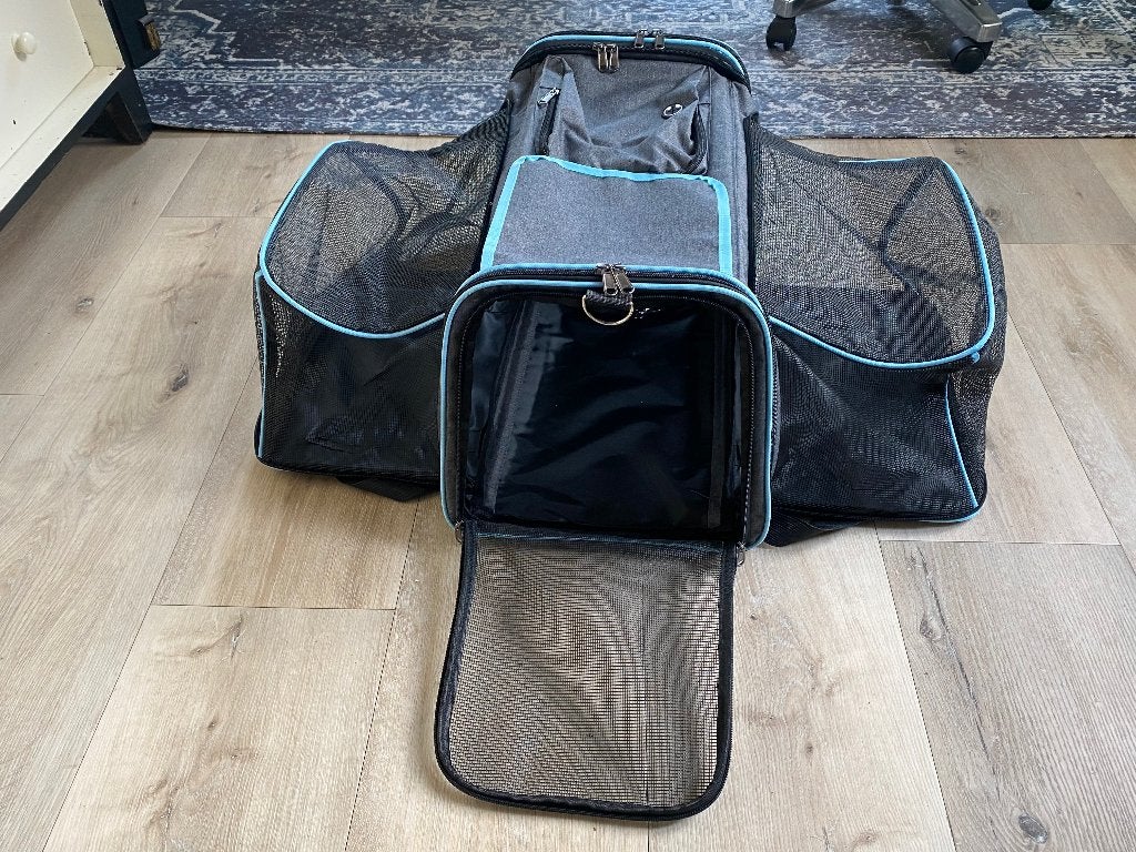 Kattenbench kattendraagtas kattenreistas uitklapbaar €20, Ophalen, Zo goed als nieuw