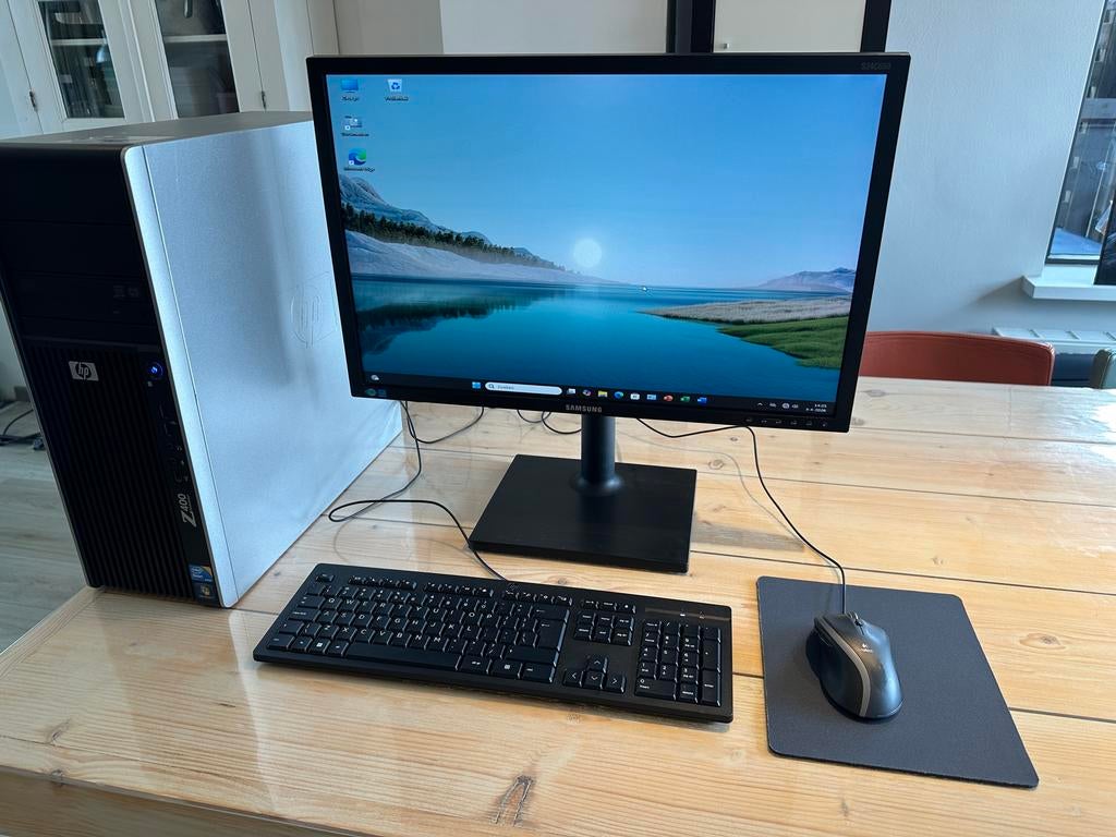 HP Z400 desktop pc/ workstation met Windows 11 Pro en Office, Ophalen, Gebruikt, Gaming, SSD