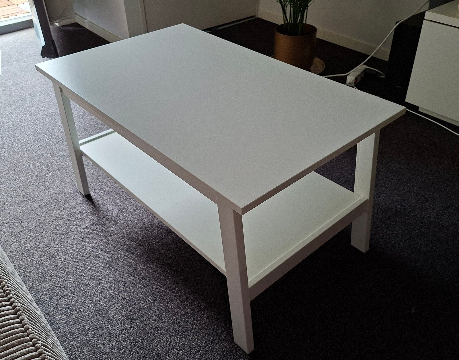 Witte salontafel 90x55x48, IKEA, GRATIS, Huis en Inrichting, Tafels | Salontafels, Ophalen, Gebruikt, 50 tot 100 cm, 50 tot 100 cm