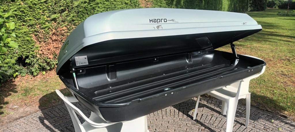 Hapro Roady 450 Dakkoffer - 192x78x41 cm - Zo goed als nieuw, Auto diversen, Dakkoffers, Ophalen of Verzenden, Zo goed als nieuw