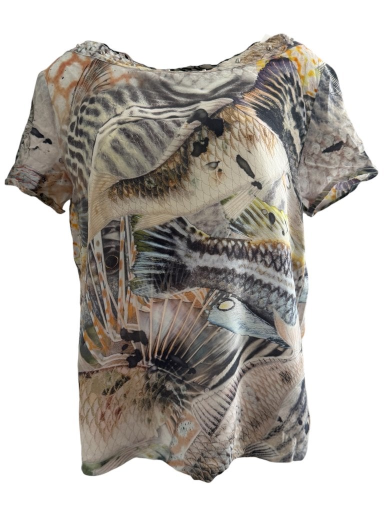 Marc Cain shirt L, Ophalen of Verzenden, Zo goed als nieuw, Korte mouw