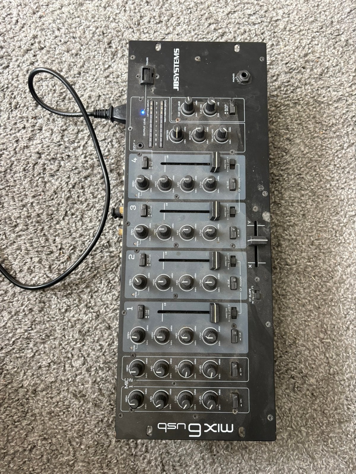 JBsystems mix6 usb mengpaneel, Ophalen of Verzenden, Gebruikt, Minder dan 5 kanalen, Microfooningang