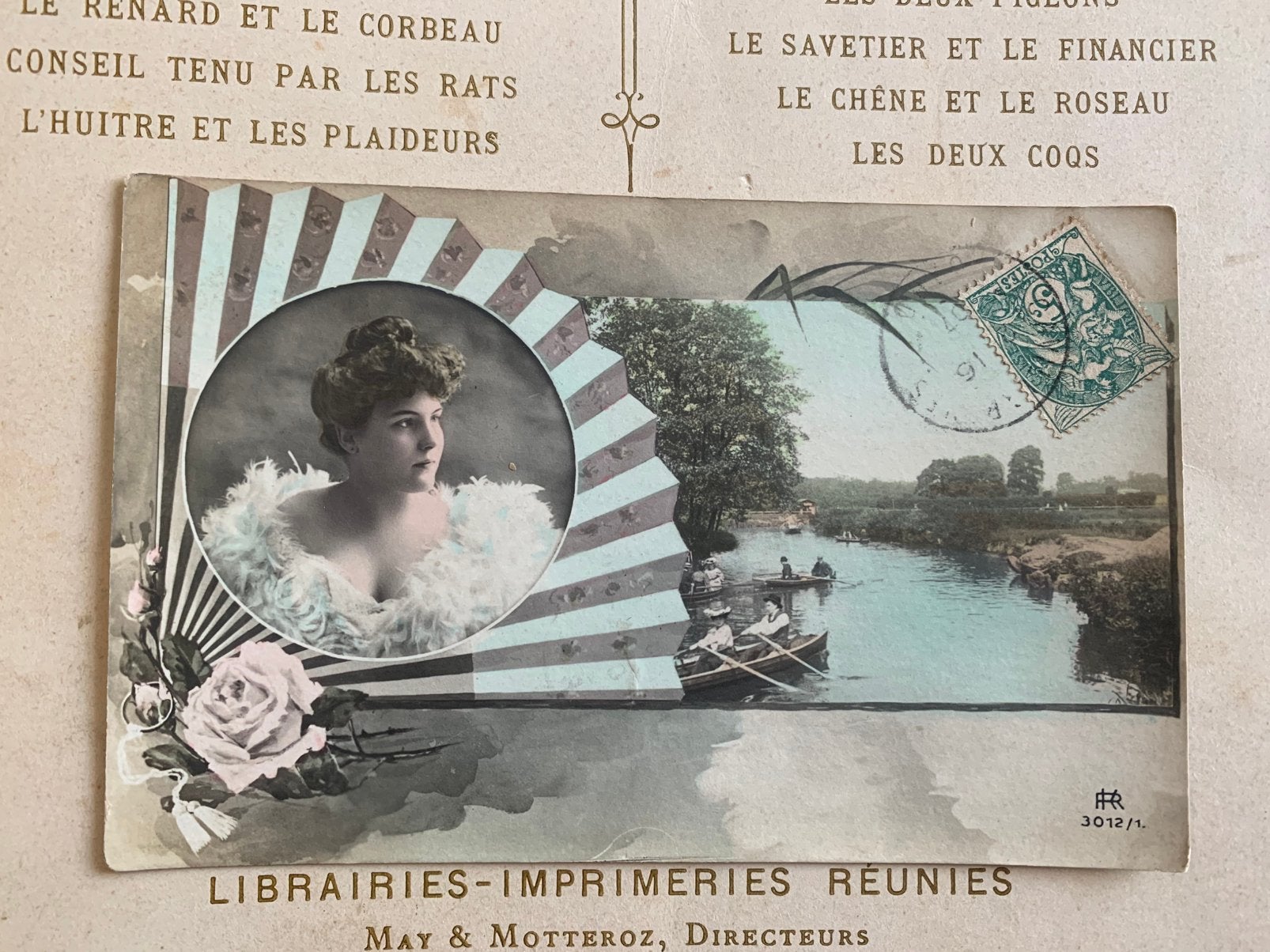 1907 Dame, roeiboten (LE), Ophalen of Verzenden, Voor 1920, Gelopen, Overige thema's