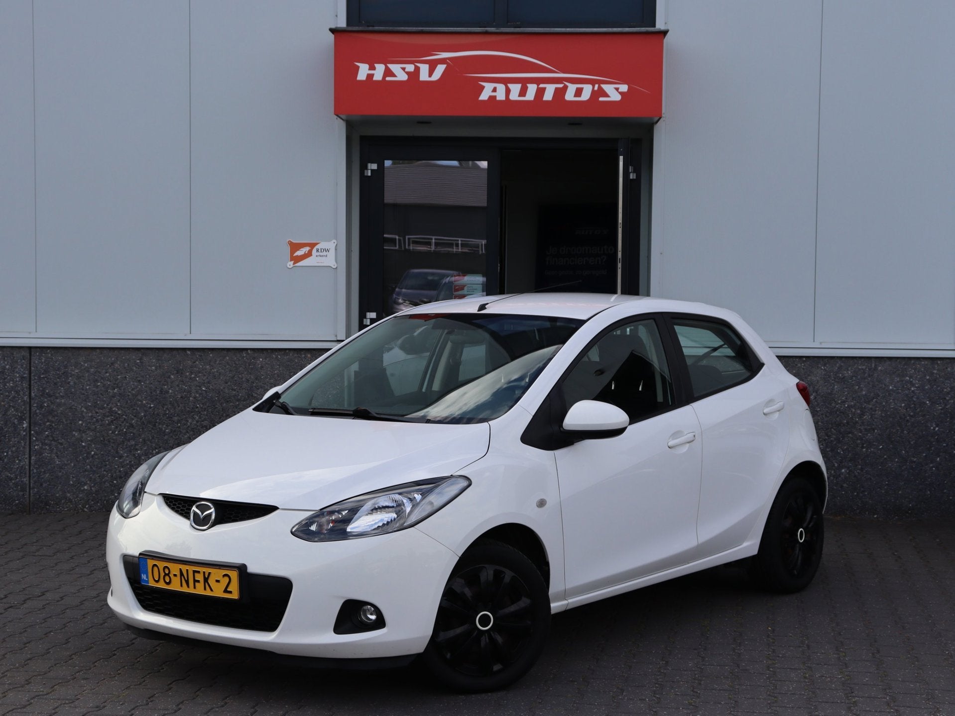 Mazda 2 1.3 S airco 4-deurs org NL, Auto's, Mazda, Voorwielaandrijving, Gebruikt, 31 €/maand, 4 cilinders