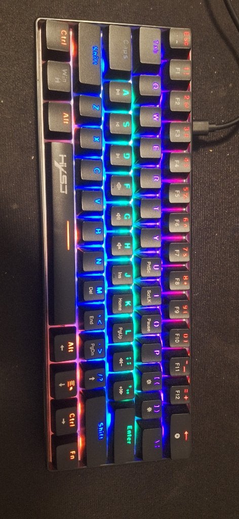 Hxsj v900 colorful mechanical keyboard, Ophalen, Gebruikt, Gaming toetsenbord, HXSJ