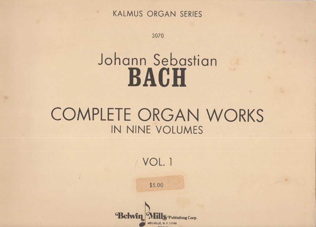 Johann Sebastian Bach - COMPLETE ORGAN WORKS, Muziek en Instrumenten, Bladmuziek, Ophalen of Verzenden, Gebruikt, Artiest of Componist