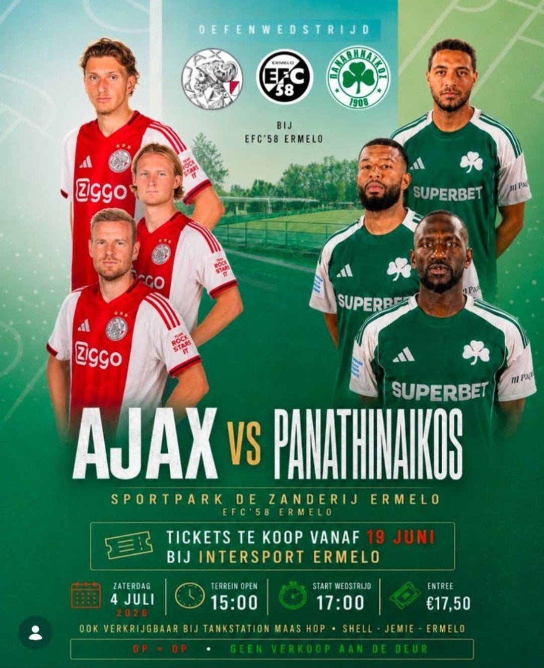 GEZOCHT! 2 kaarten ajax - panathinaikos