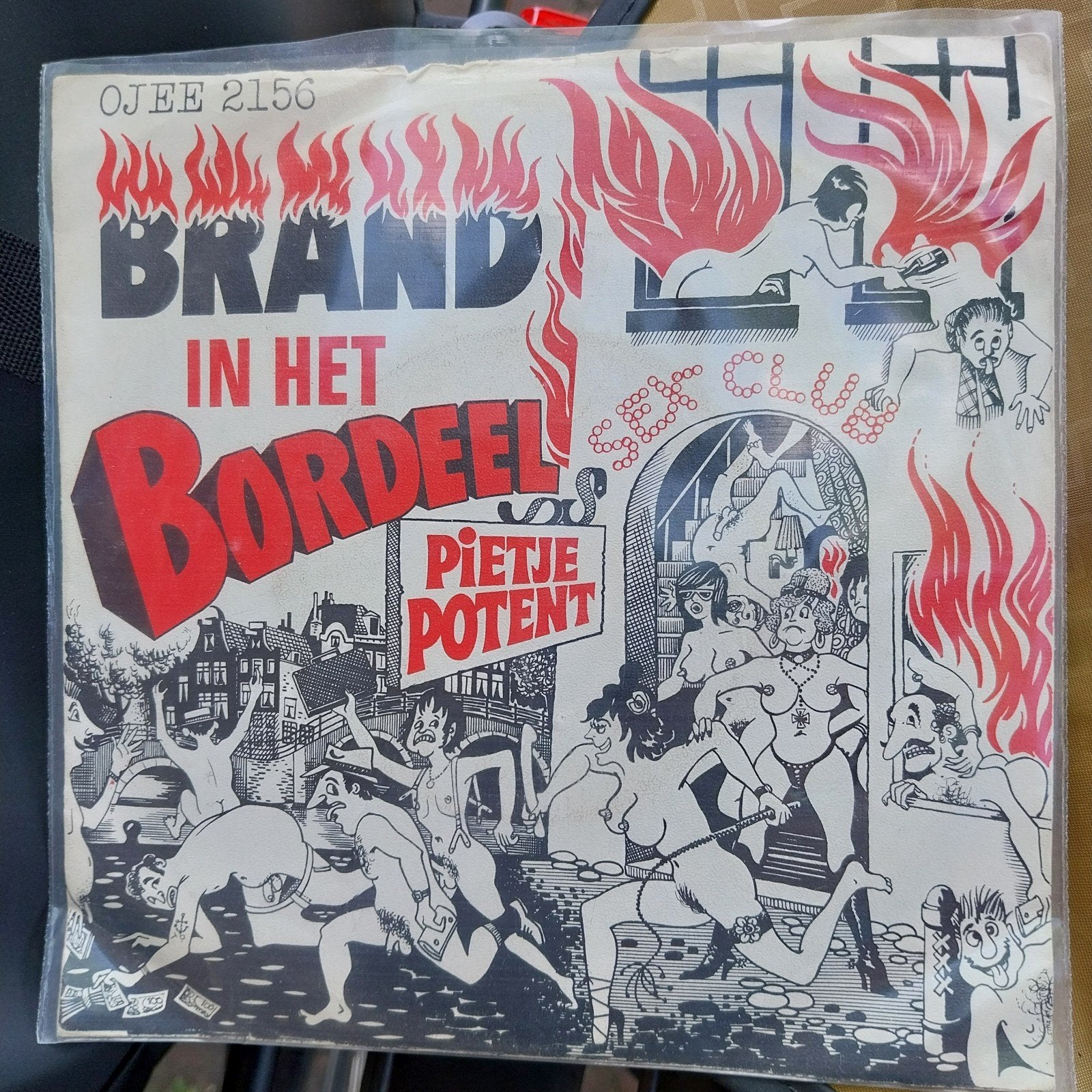 Pietje Potent - Brand in het Bordee (7 inch single), Gebruikt, 7 inch, Ophalen of Verzenden, EP