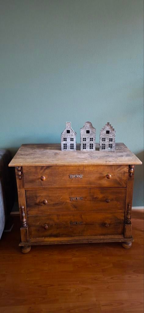 Eiken dressoir, Huis en Inrichting, Kasten | Ladekasten, Ophalen, Gebruikt, 3 of 4 laden, Minder dan 100 cm