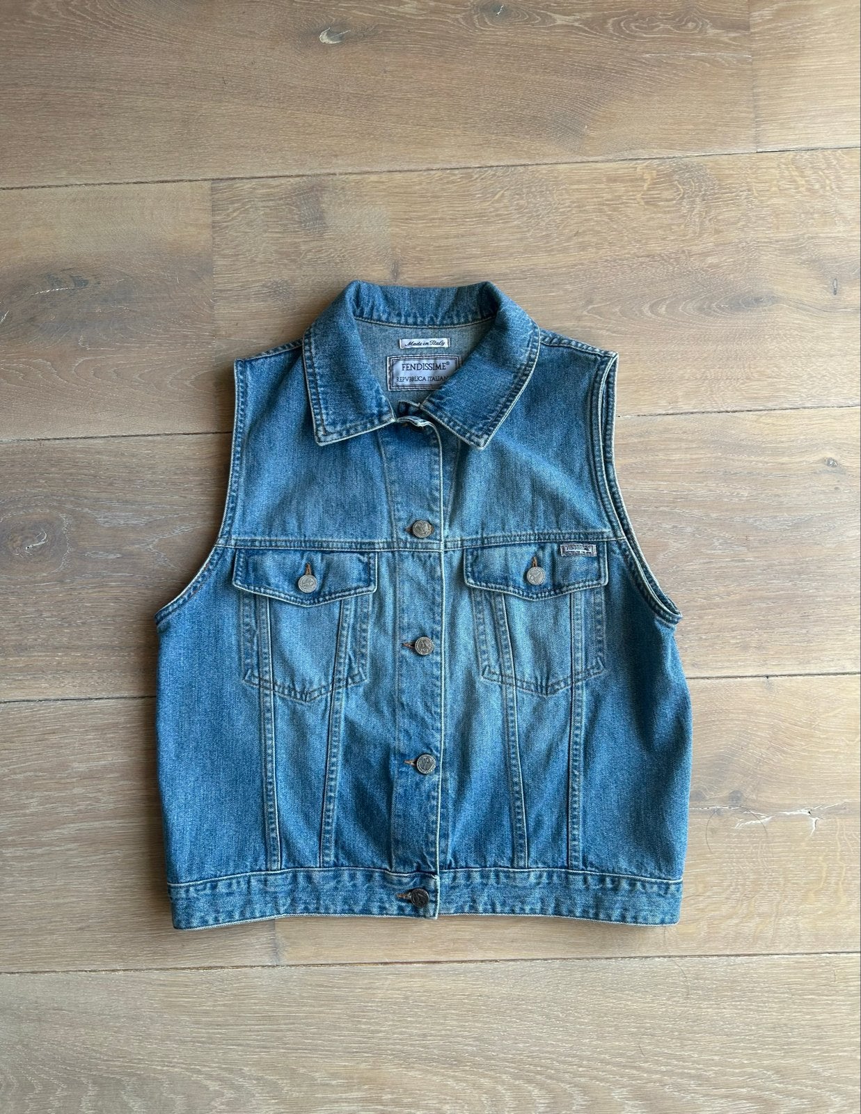 Fendissime spijkergilet dames maat 46 (M), Ophalen of Verzenden, Zo goed als nieuw