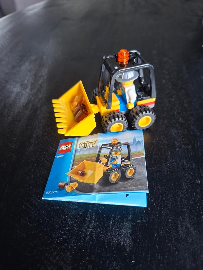 Lego 30151 City shovel met poppetje en handleiding, Ophalen of Verzenden, Zo goed als nieuw, Lego