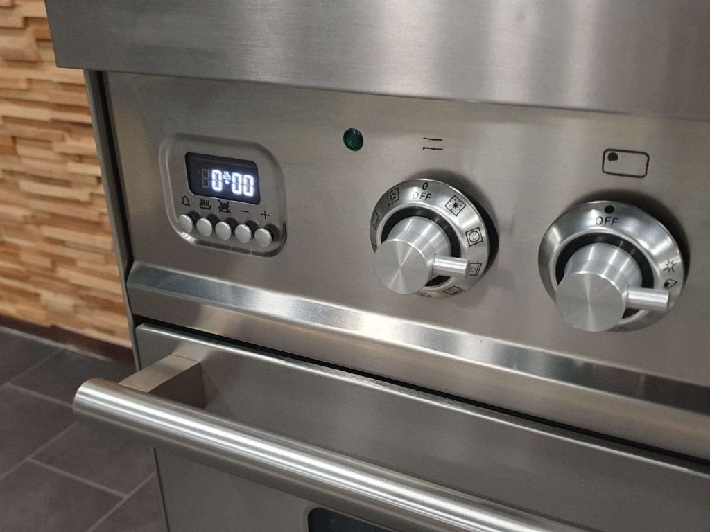 Boretti Fornuis 90cm RVS 2 elektrische ovens Frytop, Witgoed en Apparatuur, Niet ingevuld, 60 cm of meer, Niet ingevuld, Ophalen of Verzenden