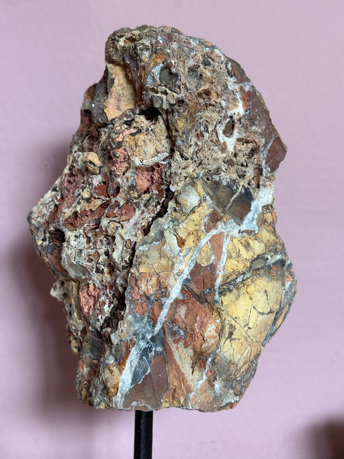 Uniek stuk Maligano Jaspis edelsteen, Ophalen of Verzenden, Mineraal