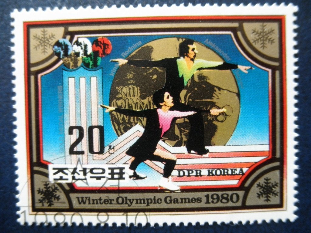 Postzegels Noord Korea 1980 Olympische Spelen - cw. 2,80., Ophalen of Verzenden, Gestempeld, Sport