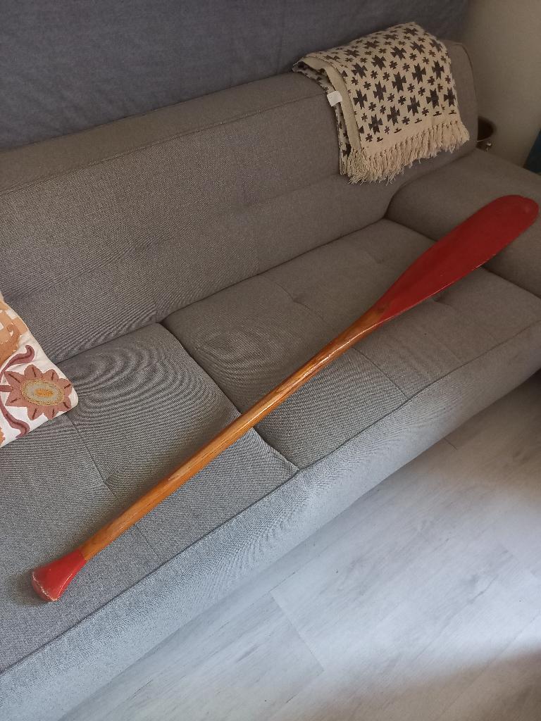 brocante houten peddel in originele staat, Antiek en Kunst, Ophalen
